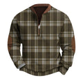 Mens Sweatshirts Cotton Substantial Clothing Vintage Knit Print Mens Fleece Jacket With Zipper Pullover Mens Jackets Lightweight Dressy Dark Green Xl